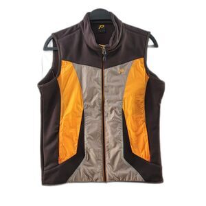 P Multi-color Vest Warmer Turtle Mock Neck Sleeveless Men's Size M